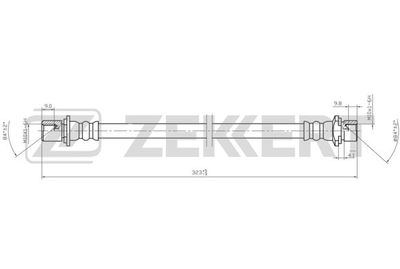 BS9473 ZEKKERT Тормозной шланг