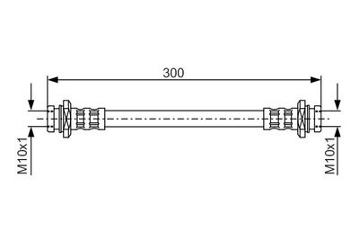 1987476908 BOSCH Тормозной шланг