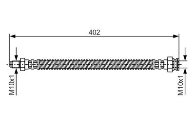1987476667 BOSCH Тормозной шланг