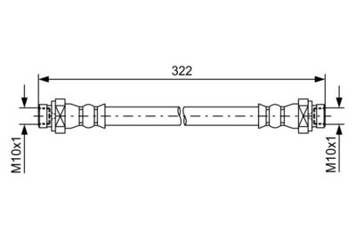 1987481735 BOSCH Тормозной шланг