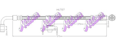 H6787 KAWE Тормозной шланг