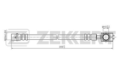 BS9243 ZEKKERT Тормозной шланг