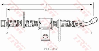 PHD370 TRW Тормозной шланг