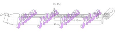 H7451 KAWE Тормозной шланг