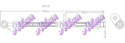 H5372 KAWE Тормозной шланг