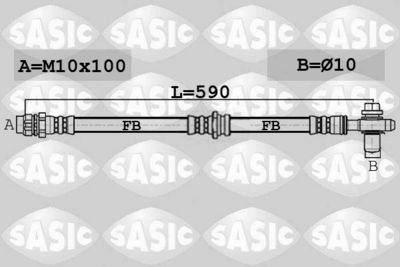 6606254 SASIC Тормозной шланг