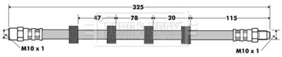 BBH7378 BORG & BECK Тормозной шланг