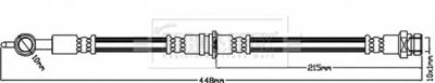 BBH8006 BORG & BECK Тормозной шланг