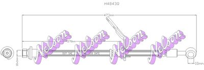 H4843Q KAWE Тормозной шланг