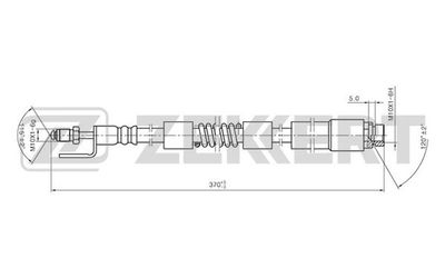 BS9362 ZEKKERT Тормозной шланг