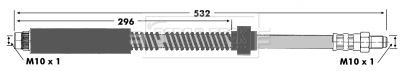 BBH6682 BORG & BECK Тормозной шланг