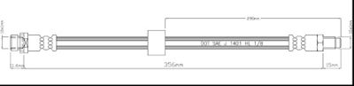 VBH1076 MOTAQUIP Тормозной шланг