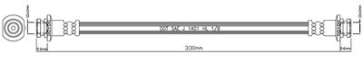 VBJ290 MOTAQUIP Тормозной шланг