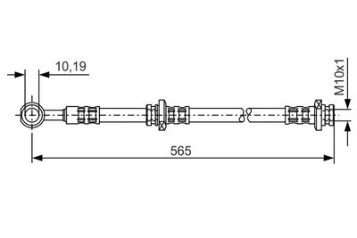 1987476132 BOSCH Тормозной шланг