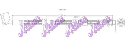 H4554 KAWE Тормозной шланг