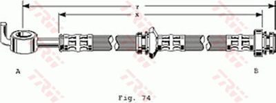 PHD289 TRW Тормозной шланг