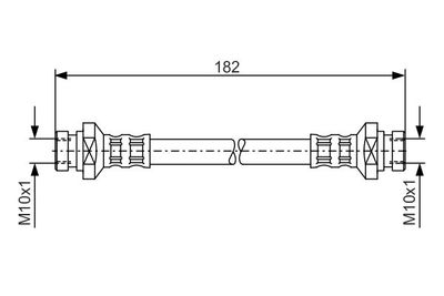1987481010 BOSCH Тормозной шланг
