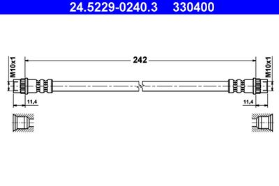 24522902403 ATE Тормозной шланг