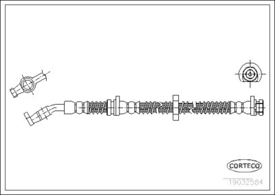19032584 CORTECO Тормозной шланг