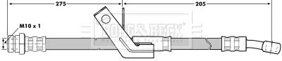 BBH7045 BORG & BECK Тормозной шланг