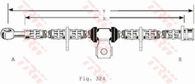 PHD134 TRW Тормозной шланг