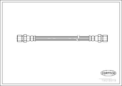 19018919 CORTECO Тормозной шланг