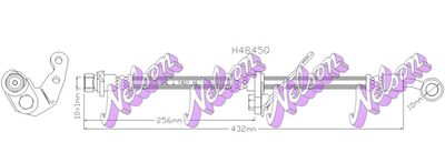 H4845Q KAWE Тормозной шланг