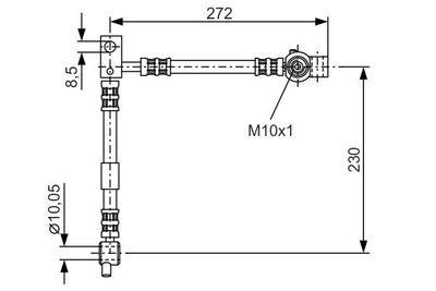 1987476361 BOSCH Тормозной шланг