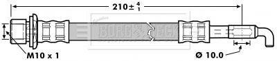 BBH7260 BORG & BECK Тормозной шланг