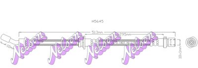 H5645 KAWE Тормозной шланг