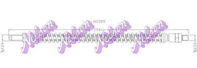 H0399 KAWE Тормозной шланг