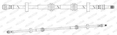 FHY3377 FERODO Тормозной шланг