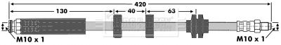 BBH6949 BORG & BECK Тормозной шланг