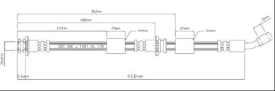 VBJ371 MOTAQUIP Тормозной шланг