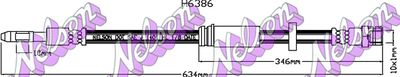 H6386 KAWE Тормозной шланг