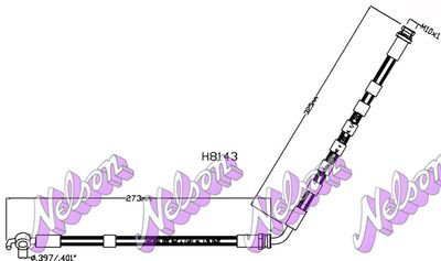 H8143 KAWE Тормозной шланг