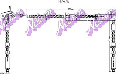 H7472 KAWE Тормозной шланг