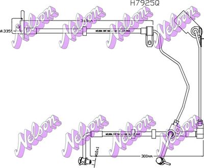 H7925Q KAWE Тормозной шланг