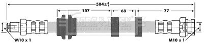 BBH6731 BORG & BECK Тормозной шланг