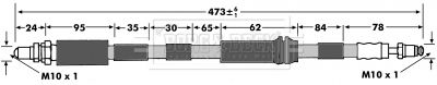 BBH7325 BORG & BECK Тормозной шланг