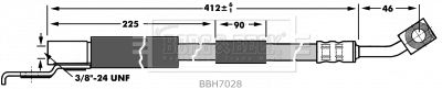 BBH7028 BORG & BECK Тормозной шланг
