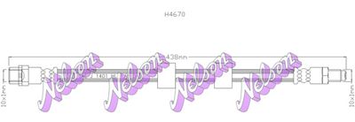 H4670 KAWE Тормозной шланг