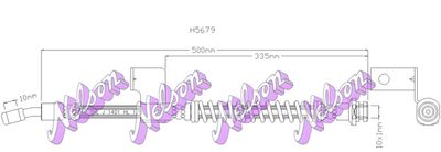 H5679 KAWE Тормозной шланг