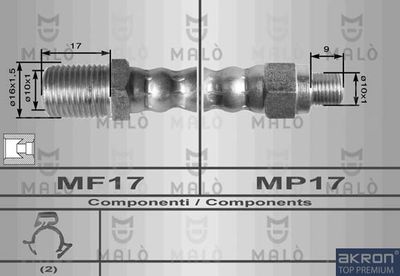 8450 AKRON-MALÒ Тормозной шланг