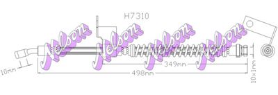 H7310 KAWE Тормозной шланг