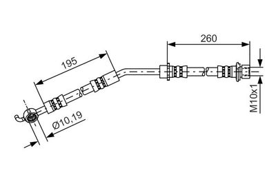 1987481408 BOSCH Тормозной шланг