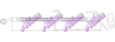 H6985 KAWE Тормозной шланг