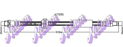 H7595 KAWE Тормозной шланг