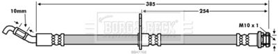 BBH7768 BORG & BECK Тормозной шланг