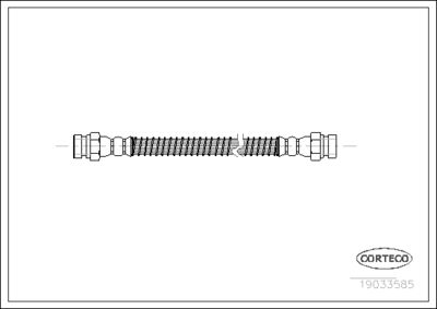 19033585 CORTECO Тормозной шланг